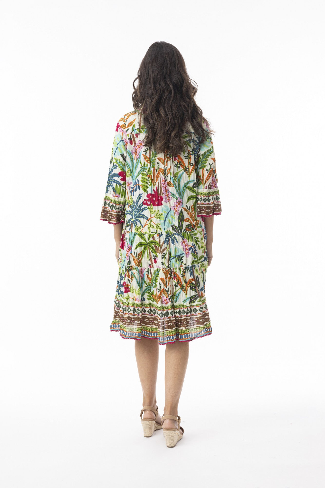 picture of Orientique Ovahe Printed Pleated Dress - Number Two - womens - fashion - clothing - Orientique 3