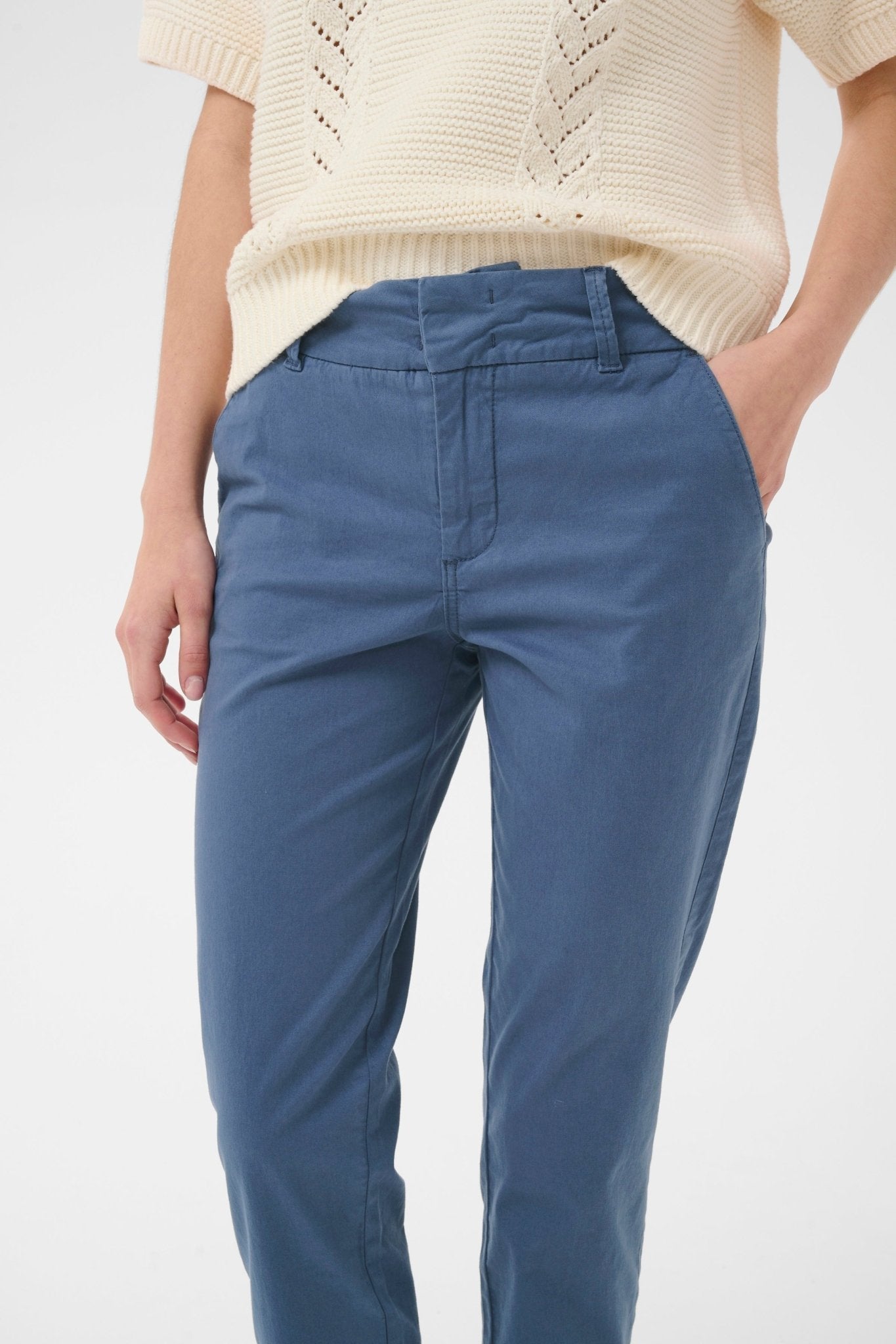 picture of Part Two Soffys PW Trouser - Blue Indigo - Number Two - womens - fashion - clothing - Part Two 3