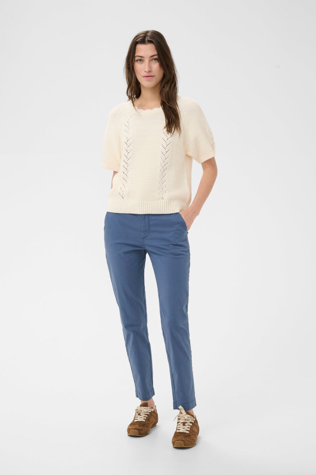 picture of Part Two Soffys PW Trouser - Blue Indigo - Number Two - womens - fashion - clothing - Part Two 4
