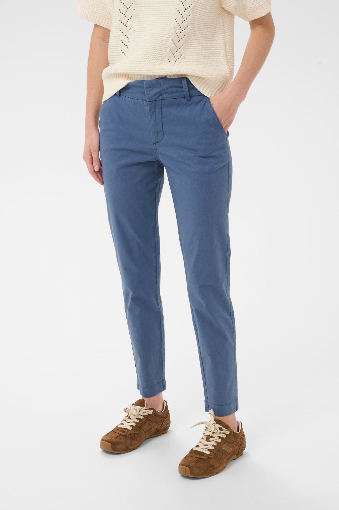 picture of Part Two Soffys PW Trouser - Blue Indigo - Number Two - womens - fashion - clothing - Part Two 1