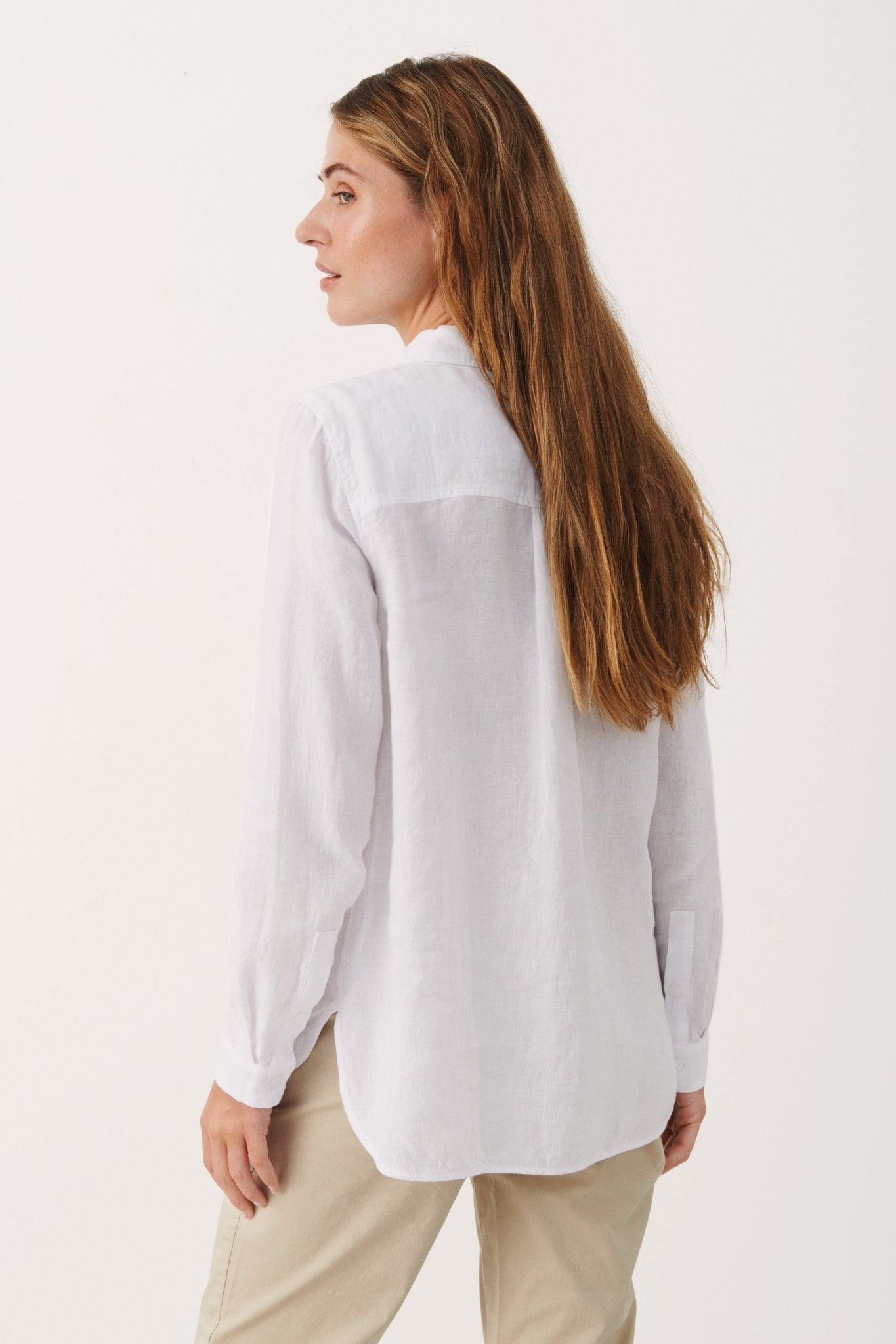 picture of Part Two KivasPW Linen Shirt Bright White - Number Two - womens - fashion - clothing - Part Two 4