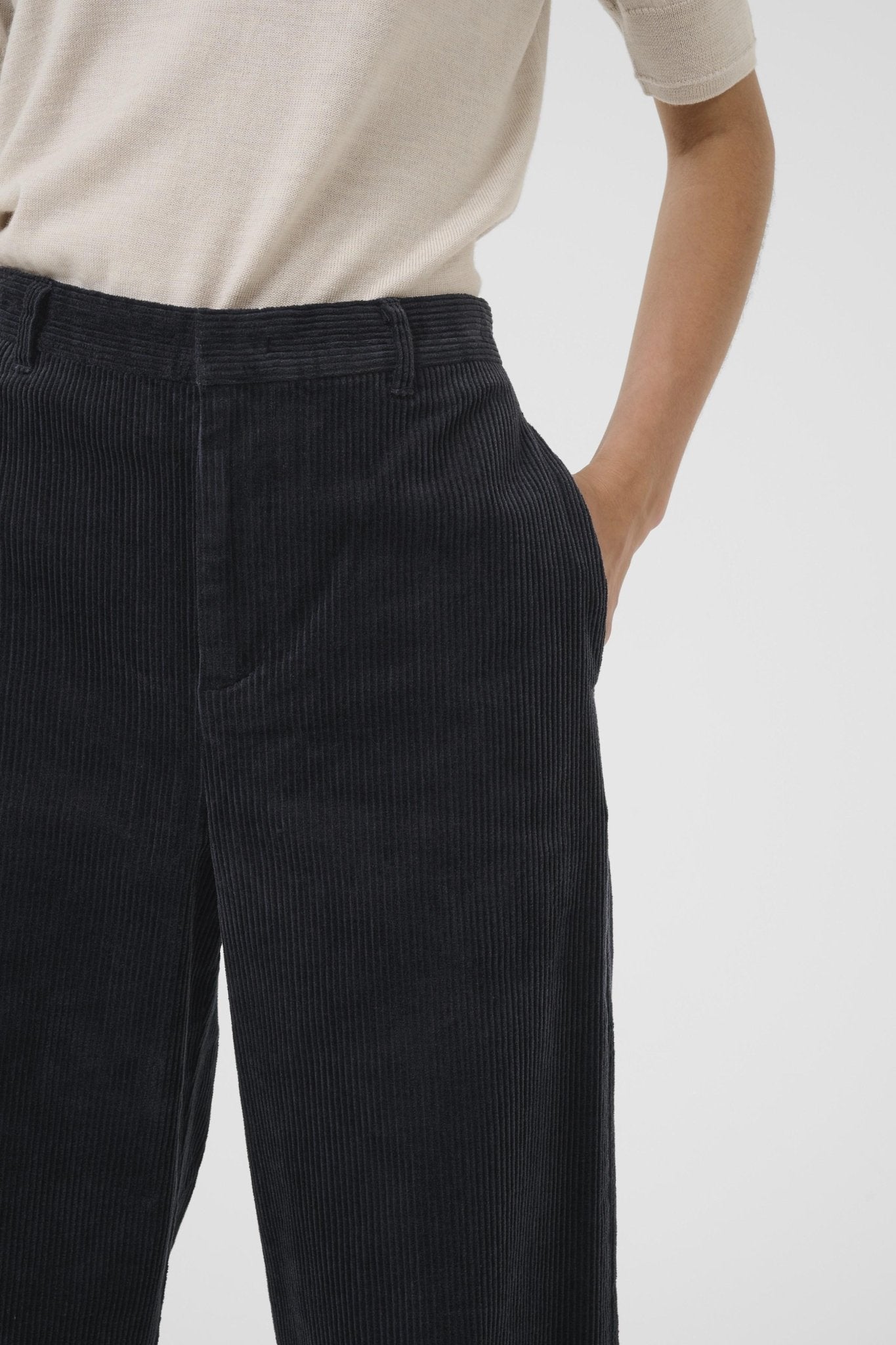 picture of Part Two Clarisse Trouser - Dark Navy - Number Two - womens - fashion - clothing - Part Two 2