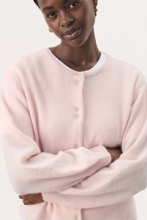 Part Two NinellPW Cardigan Mauve Chalk