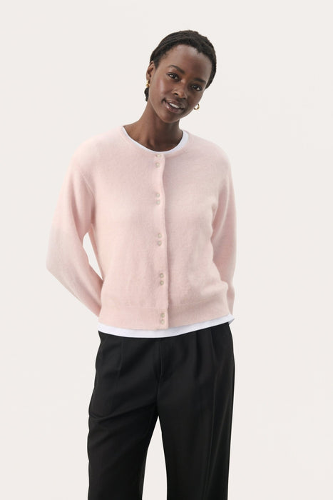 Part Two NinellPW Cardigan Mauve Chalk