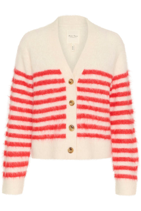 Part Two PakizePW Cardigan Mars Red Stripe