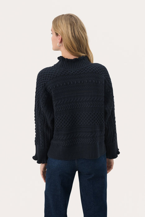 Part Two PompeiaPW Pullover Dark Navy