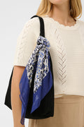 picture of Part Two Phi Scarf Floral Bird - Navy - Number Two - womens - fashion - accessories - Part Two 1