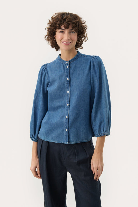 Part Two NicoliePW Shirt Medium Denim Blue
