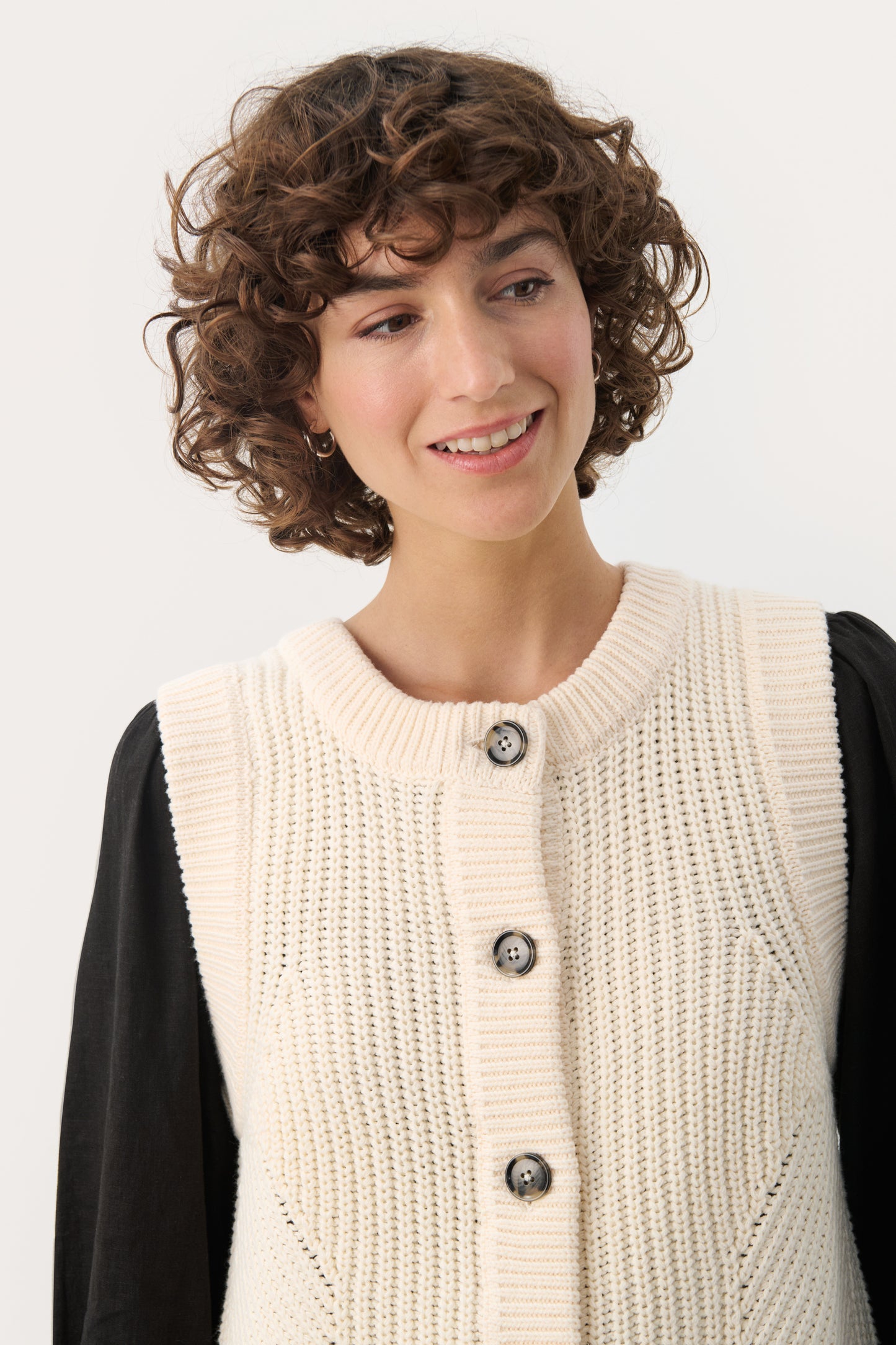 Part Two NoemiePW waistcoat whitecap grey
