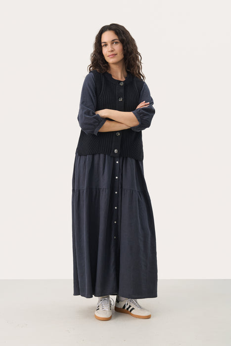 Part Two NoemiePW waistcoat dark navy