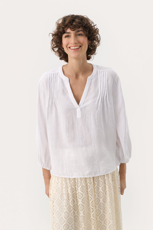 Part Two NyaraPW Blouse Bright White