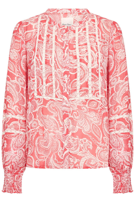 Part Two NesmaPW Shirt Bittersweet Paisley Red
