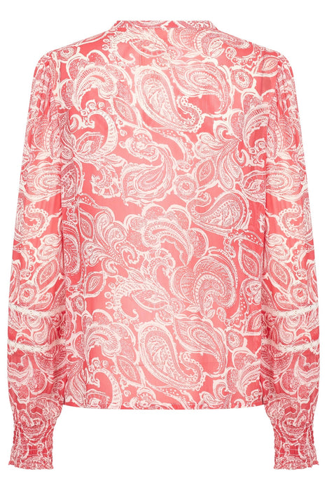 Part Two NesmaPW Shirt Bittersweet Paisley Red