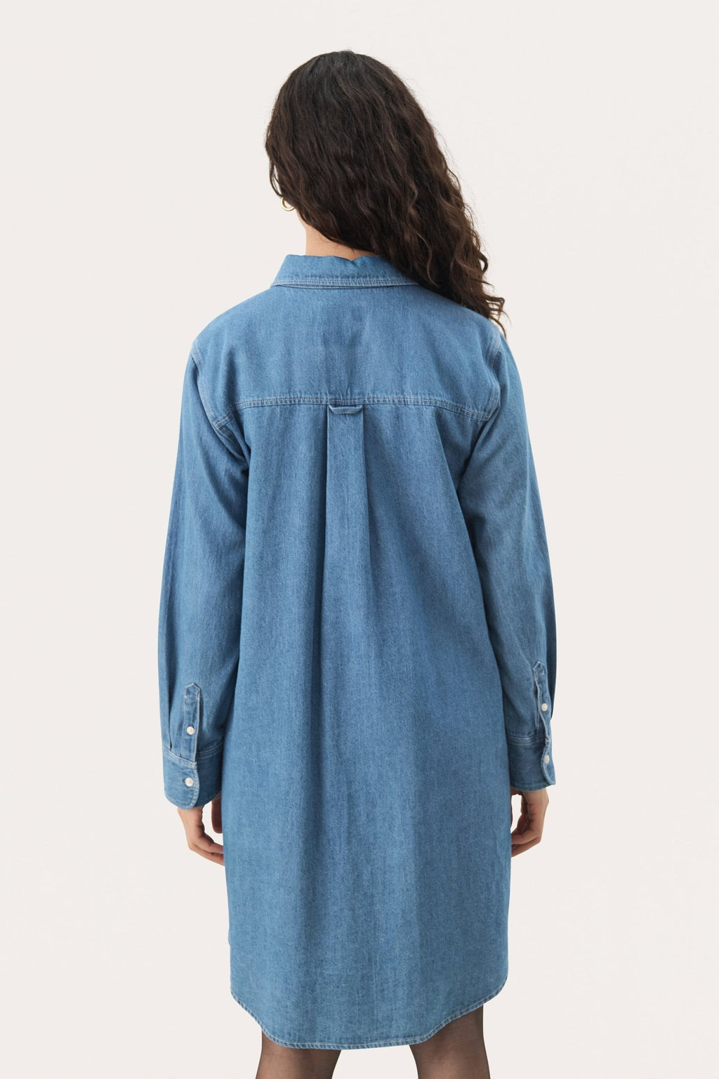 picture of Part Two NuriaPW Dress Whiteish Blue Denim - Number Two - womens - fashion - clothing - Part Two 4
