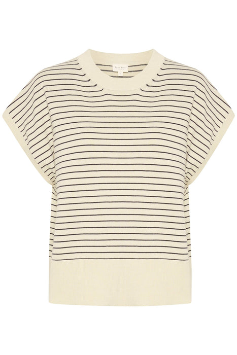Part Two NatayaPW Slipover Whitecap Grey Stripe
