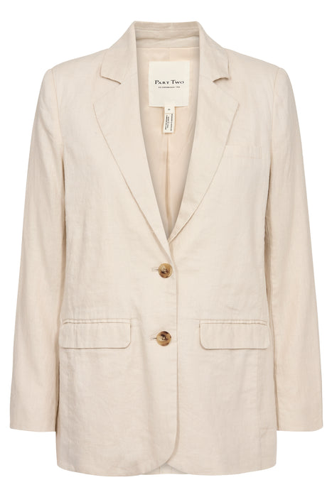 Part Two NyanPW Linen blazer French Oak