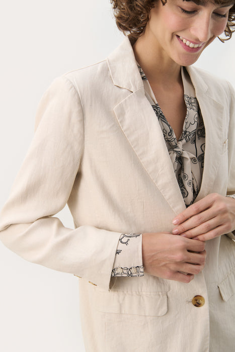 Part Two NyanPW Linen blazer French Oak