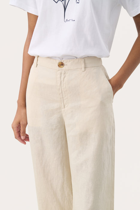 Part Two NinnesPW Linen Trouser French Oak