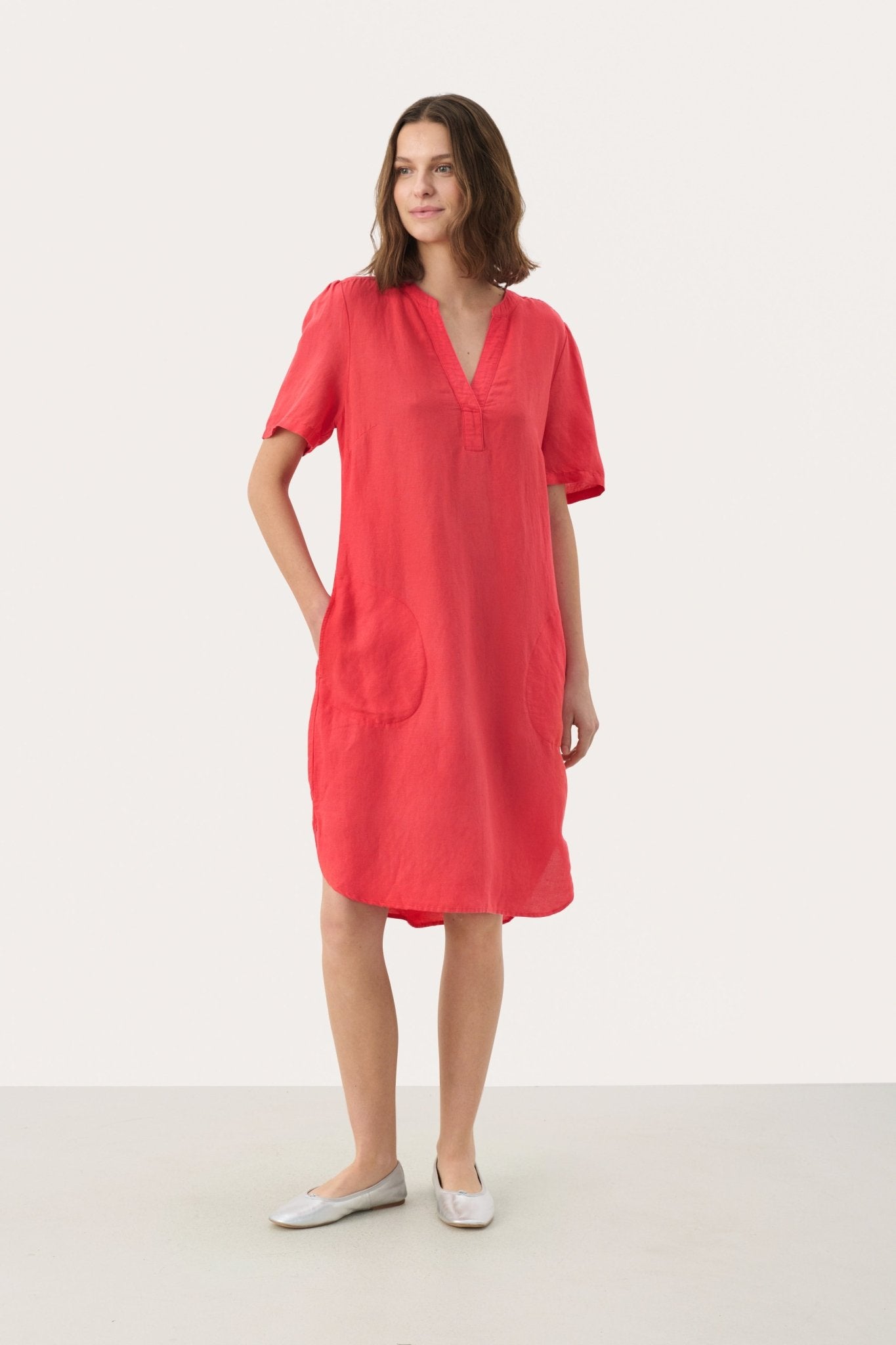 picture of Part Two Aminase Dress Linen - Bittersweet - Number Two - womens - fashion - clothing - Part Two 5