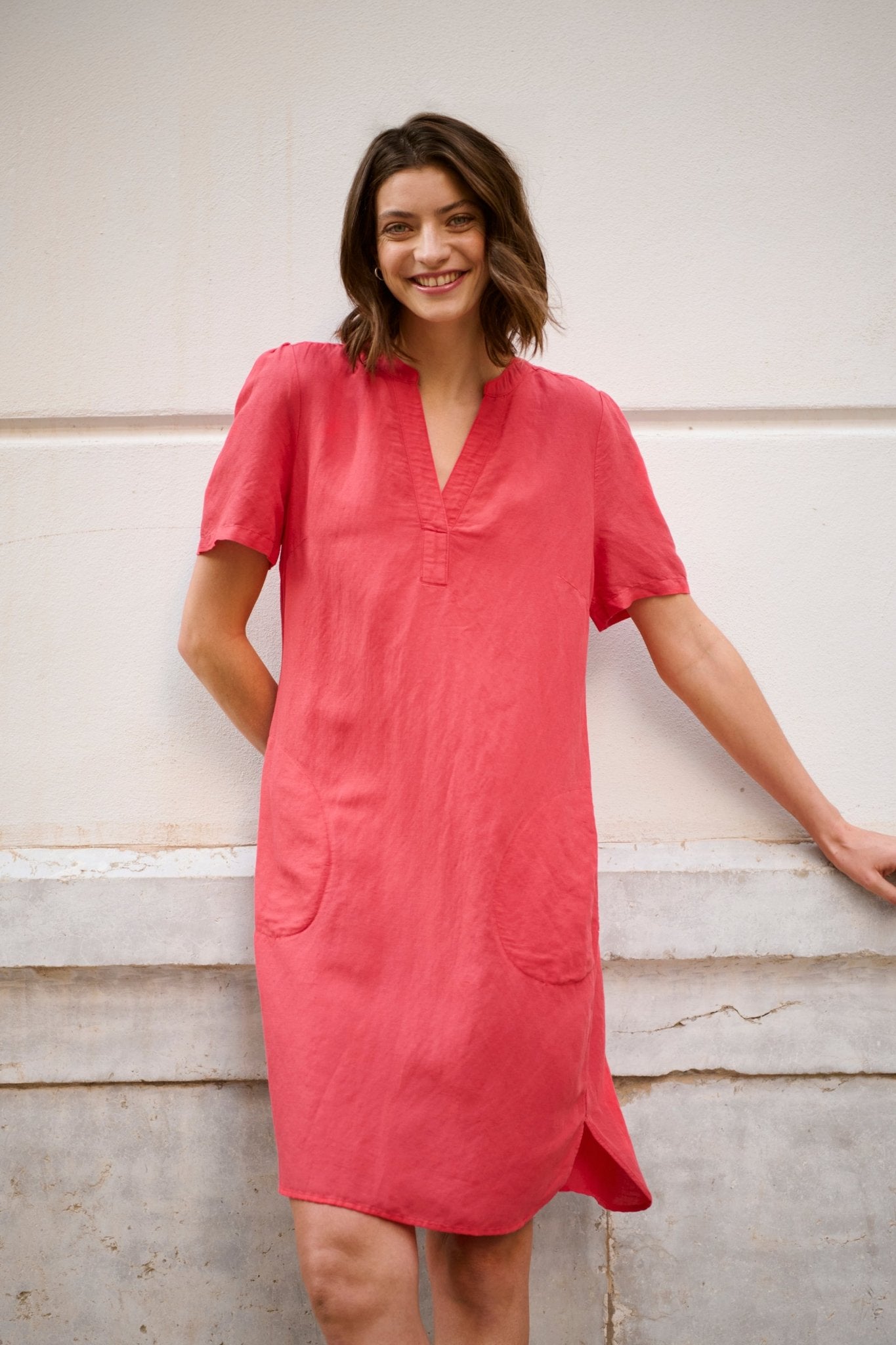 picture of Part Two Aminase Dress Linen - Bittersweet - Number Two - womens - fashion - clothing - Part Two 2