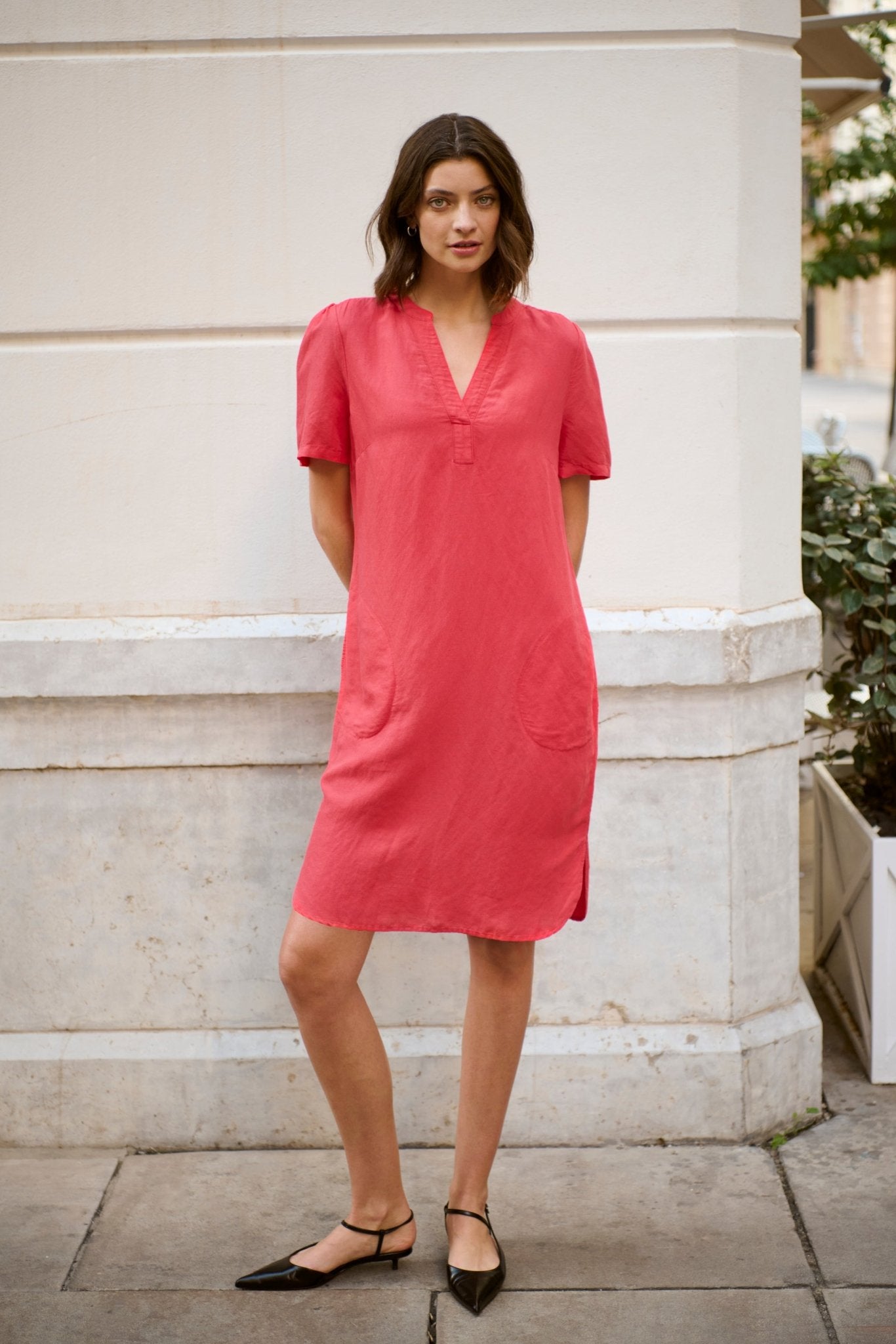 picture of Part Two Aminase Dress Linen - Bittersweet - Number Two - womens - fashion - clothing - Part Two 1