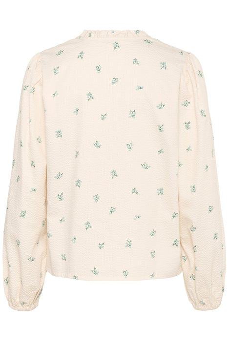 Part Two EimyPW Blouse Cream Blue Bouquet Print