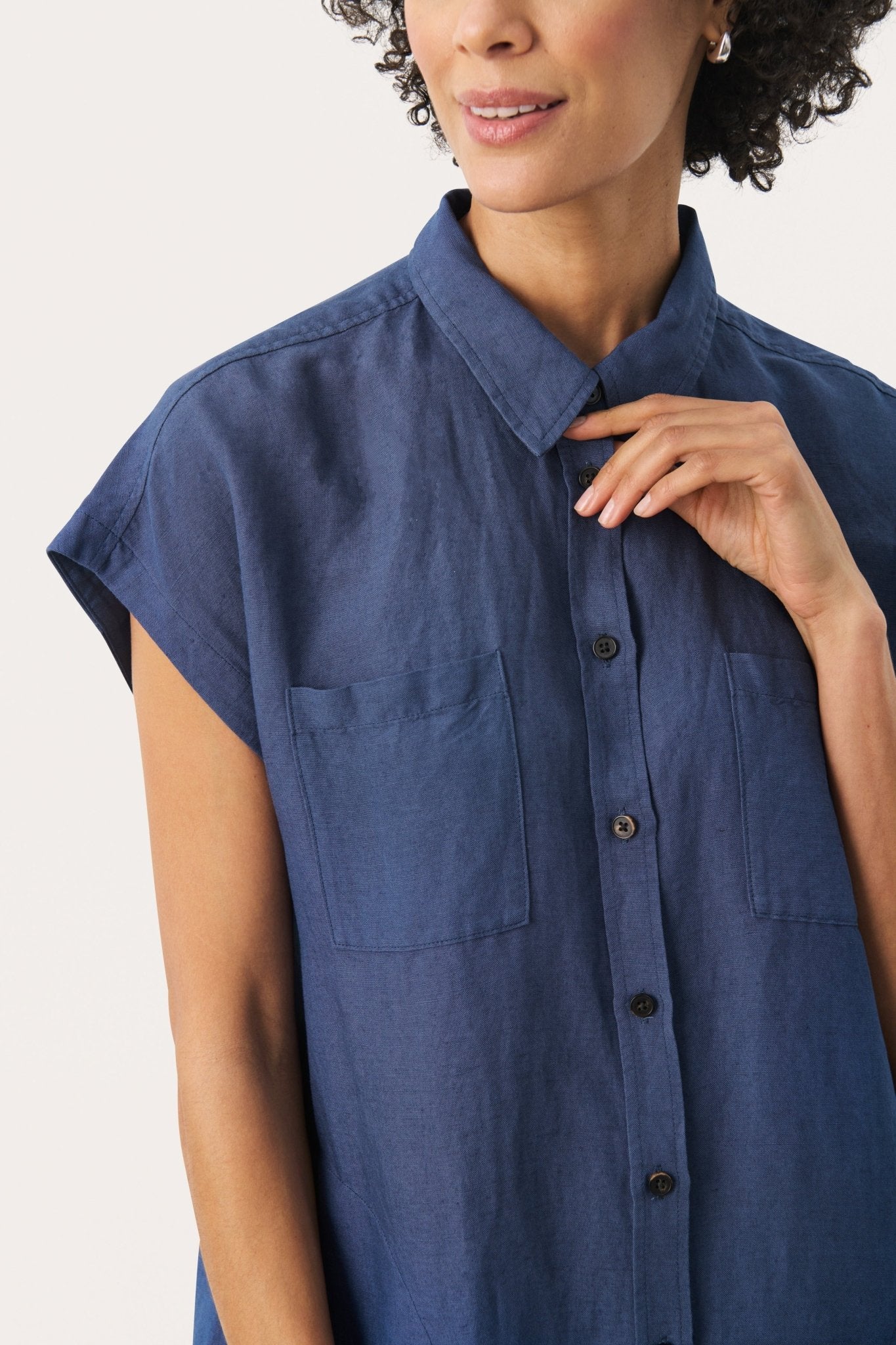 picture of Part Two Ellena Dress Linen - Oceana - Number Two - womens - fashion - clothing - Part Two 2