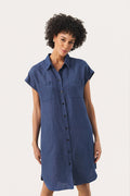picture of Part Two Ellena Dress Linen - Oceana - Number Two - womens - fashion - clothing - Part Two 1