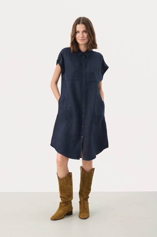 Part Two EllenaPW Dress Linen After Midnight