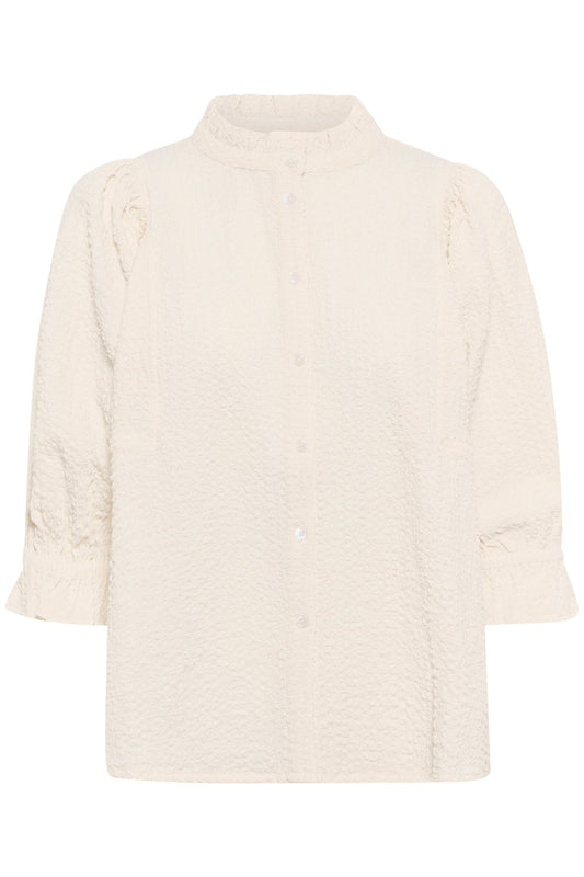 picture of Part Two Toni Shirt - Eggnog - Number Two - womens - fashion - ethical - clothing - Part Two