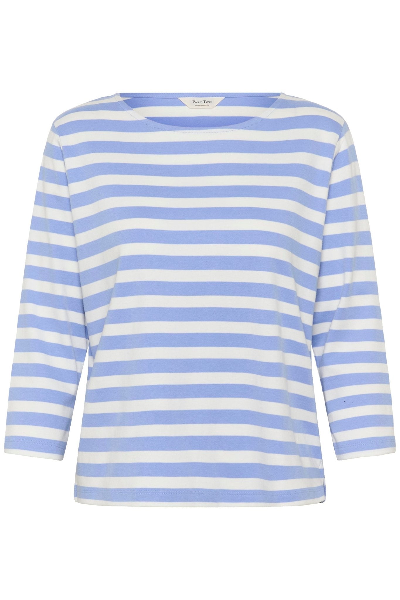 picture of Part Two Nela T-Shirt - Hydrangea Stripe - Number Two - womens - fashion - clothing - Part Two 5