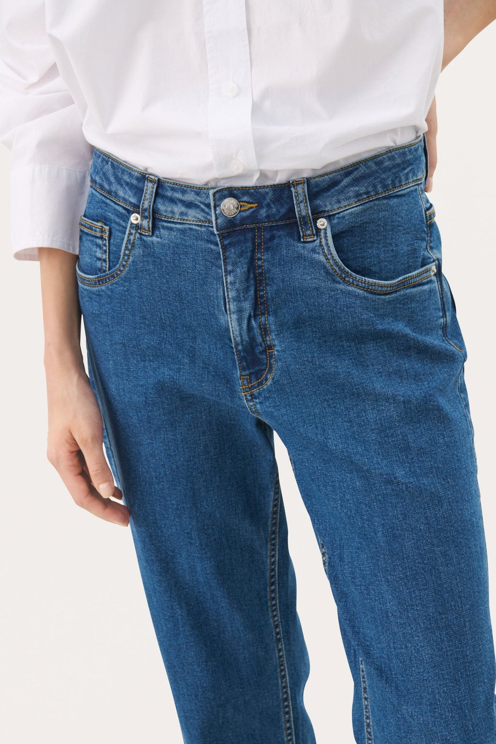 picture of Part Two Judyas Jeans - Medium Dark Blue Denim - Number Two - womens - fashion - clothing - Part Two 4