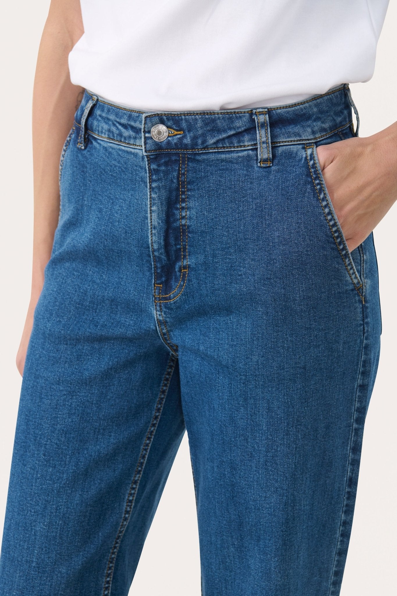 picture of Part Two Barba PW Jeans - Medium Dark Blue Denim - Number Two - womens - fashion - clothing - Part Two 4