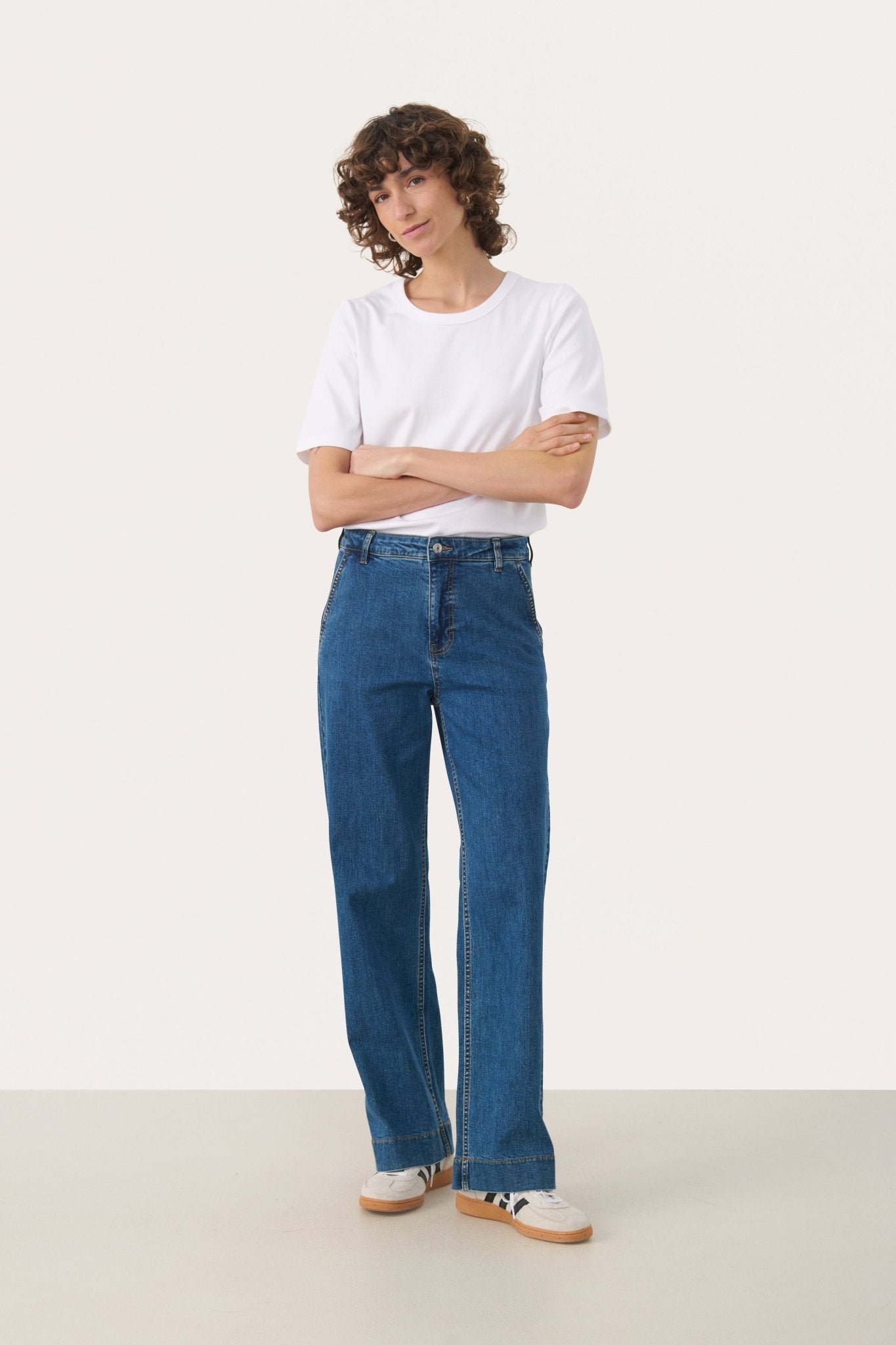 picture of Part Two Barba PW Jeans - Medium Dark Blue Denim - Number Two - womens - fashion - clothing - Part Two 3