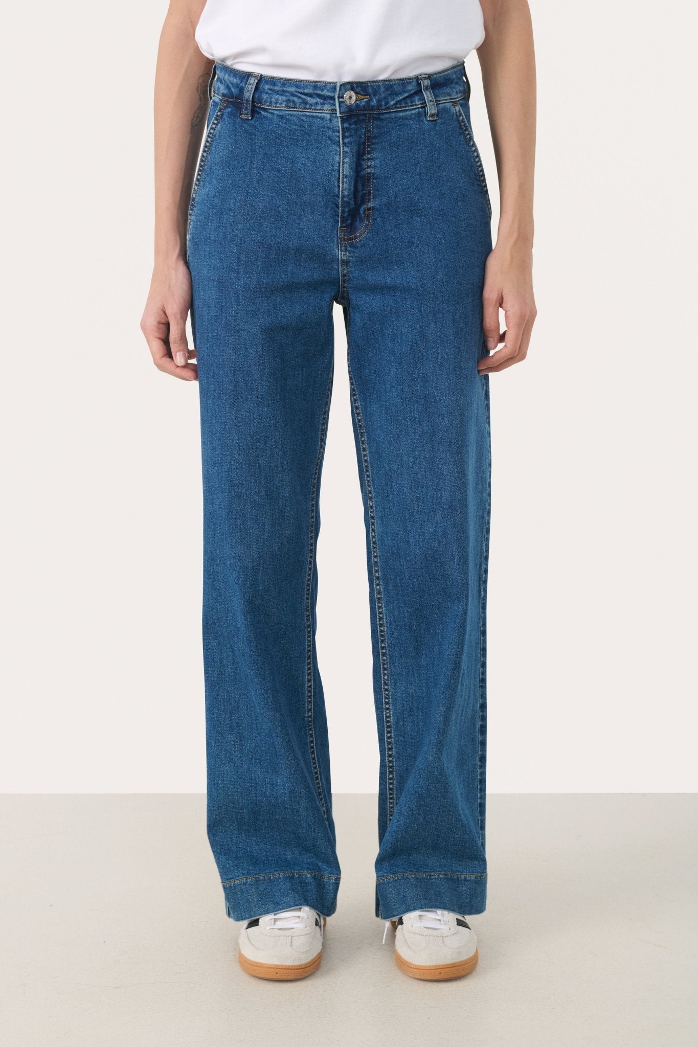 picture of Part Two Barba PW Jeans - Medium Dark Blue Denim - Number Two - womens - fashion - clothing - Part Two 1