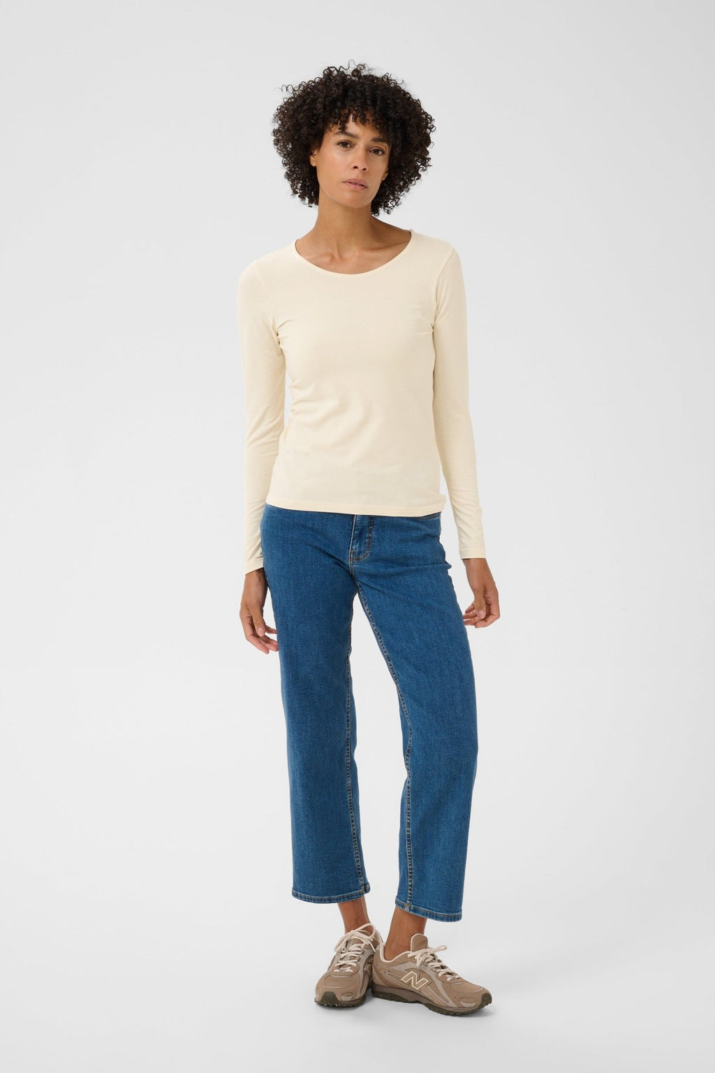 picture of Part Two Nemajas T-Shirt - Whitecap - Number Two - womens - fashion - clothing - Part Two 3