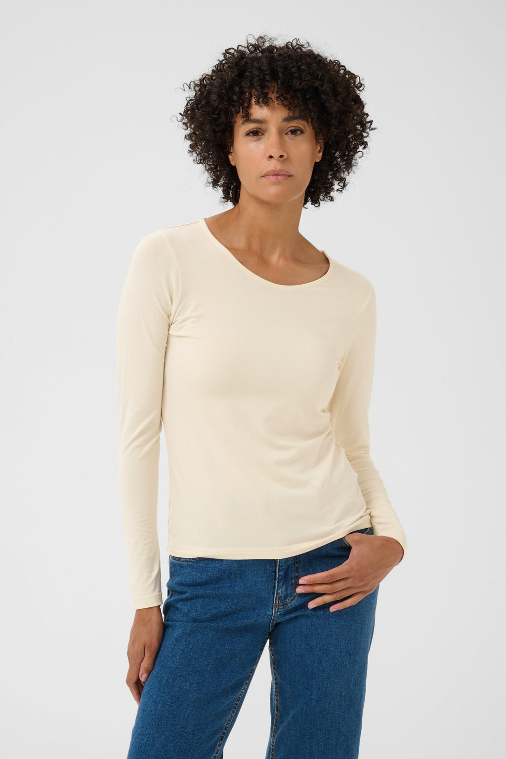 picture of Part Two Nemajas T-Shirt - Whitecap - Number Two - womens - fashion - clothing - Part Two 4
