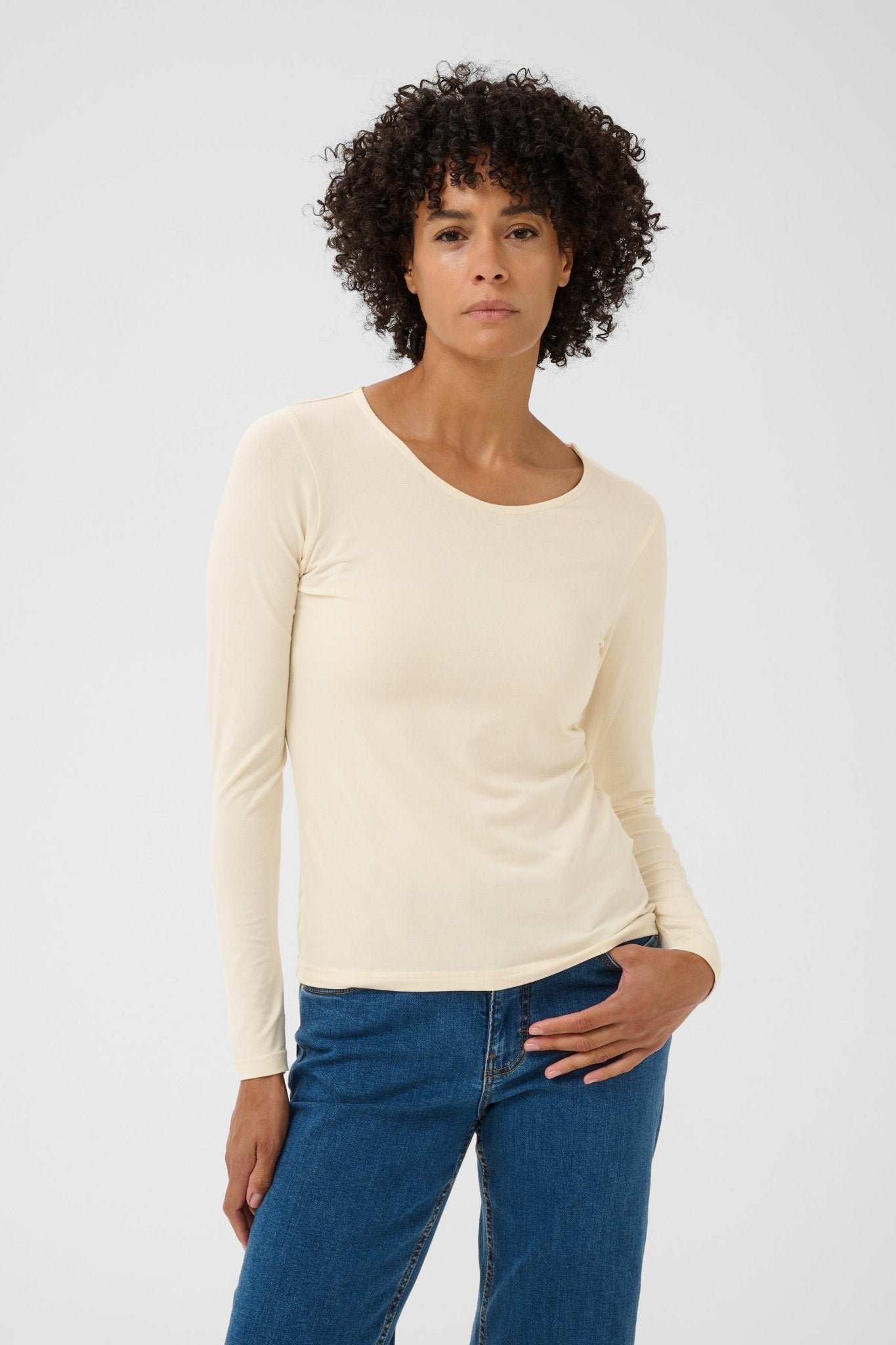 picture of Part Two Nemajas T-Shirt - Whitecap - Number Two - womens - fashion - clothing - Part Two 4