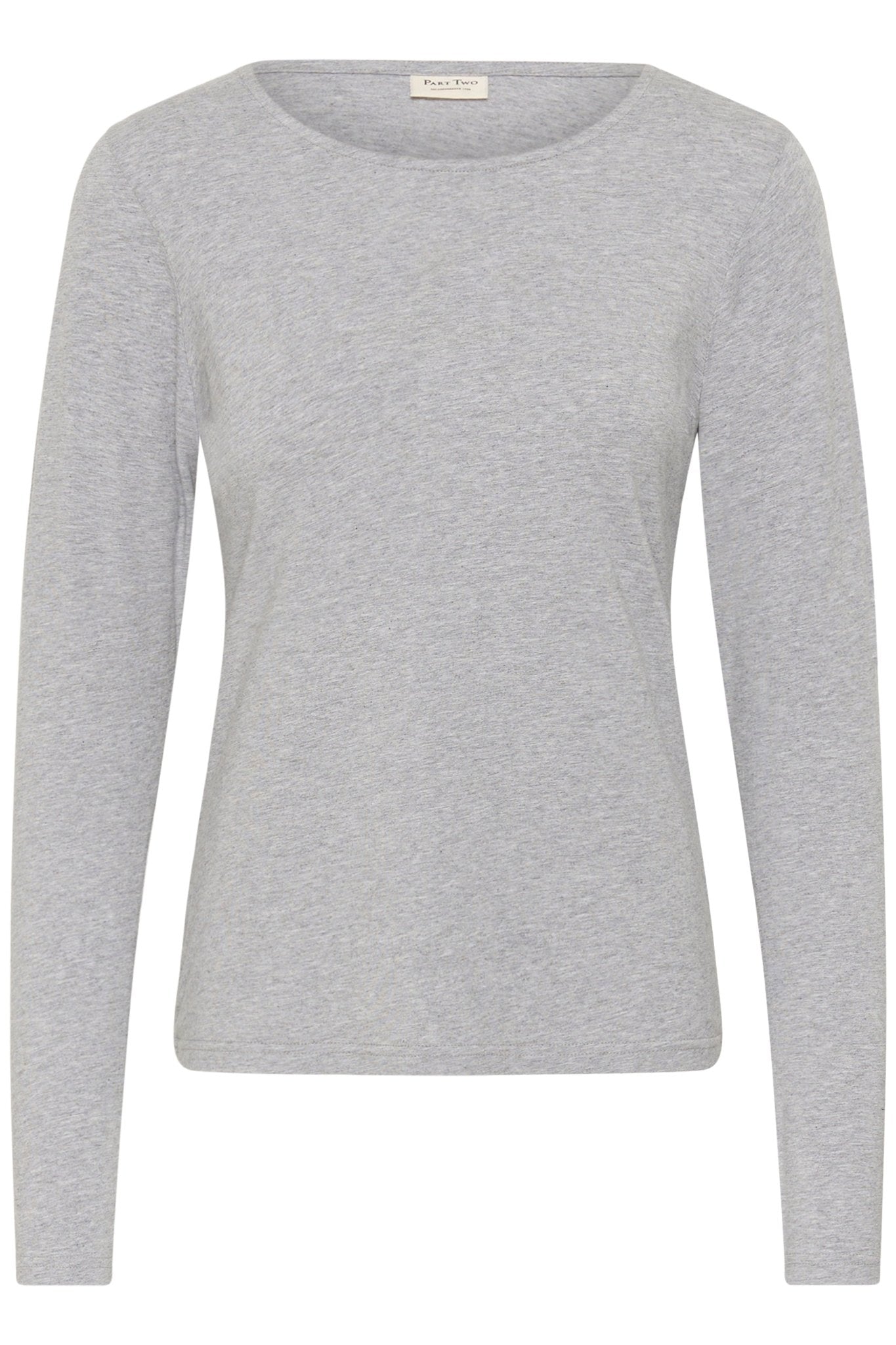 picture of Part Two Nemajas T-Shirt - Grey Melange - Number Two - womens - fashion - clothing - Part Two 5