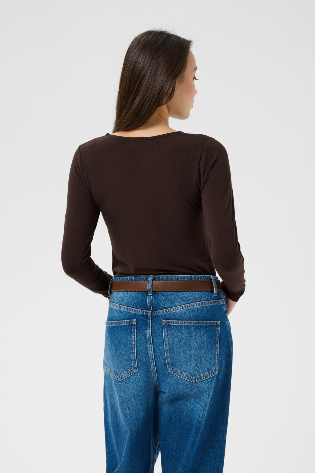 picture of Part Two Nemajas T-Shirt - Mole - Number Two - womens - fashion - clothing - Part Two 2