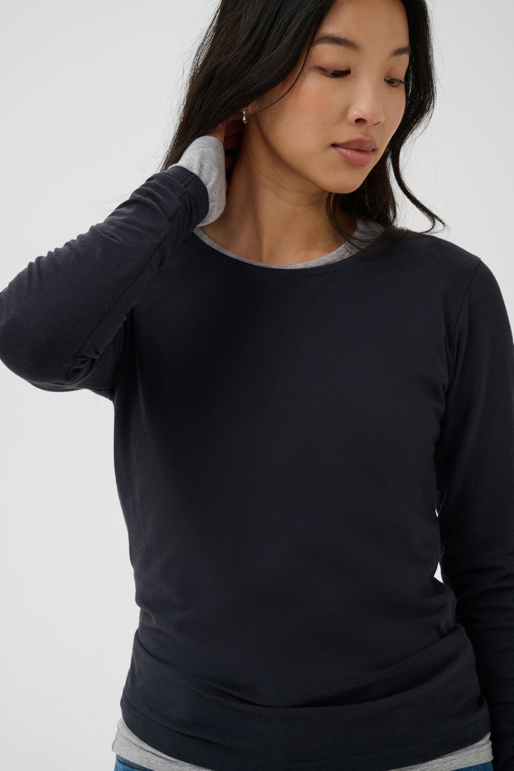 picture of Part Two Nemajas T-Shirt - Dark Navy - Number Two - womens - fashion - clothing - Part Two 2