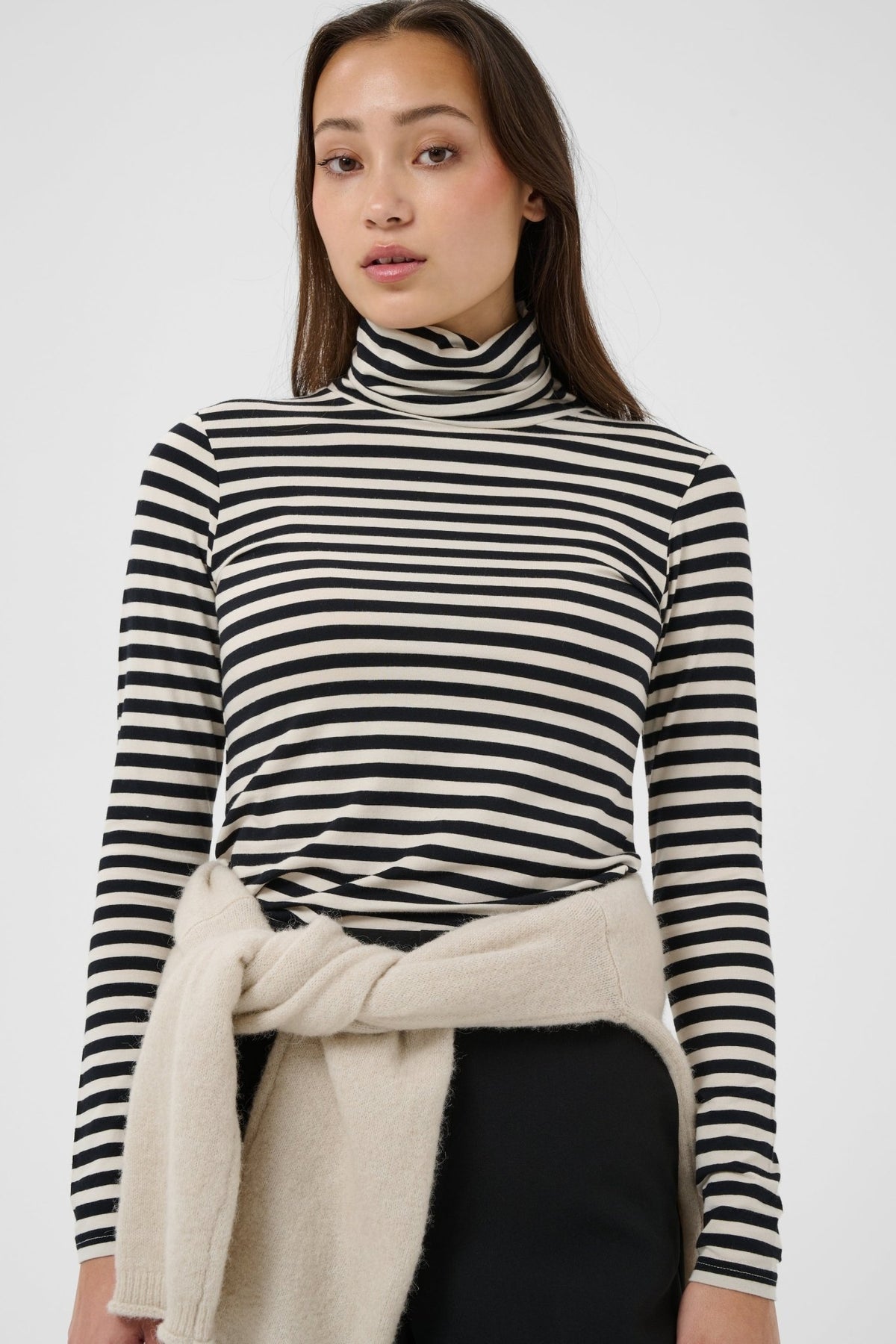 Part Two Efinas T-Shirt  - Black Stripe