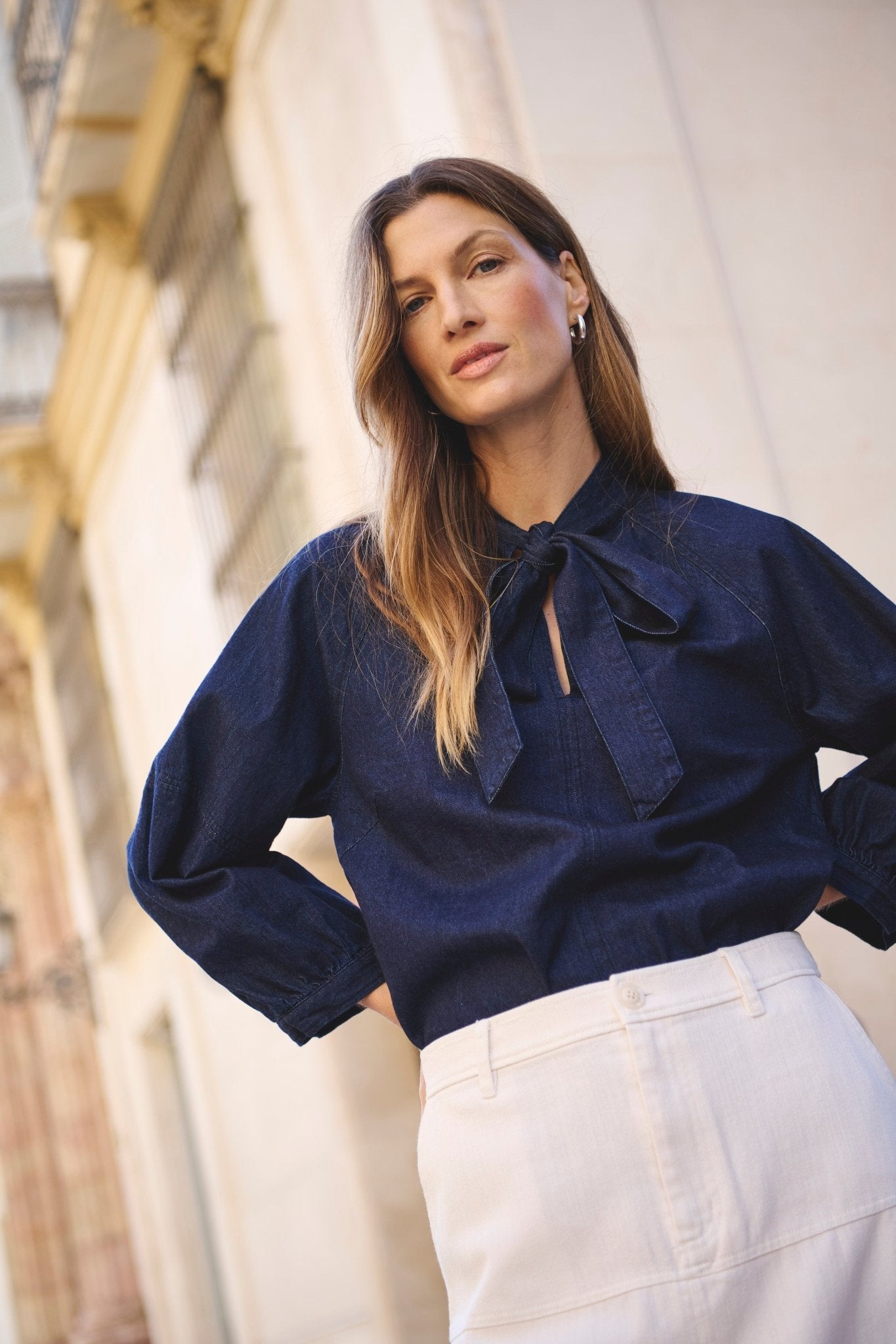 picture of Part Two Sassi Shirt - Rinse Blue Denim - Number Two - womens - fashion - clothing - Part Two 1