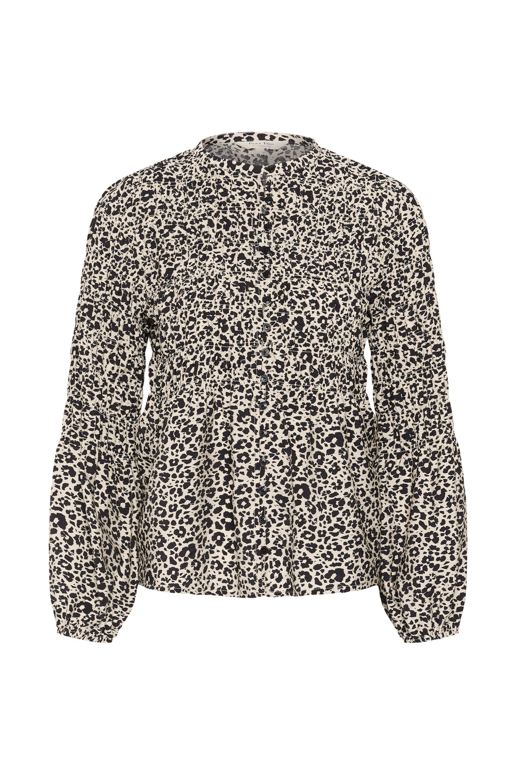 Part Two Siffe Shirt - Dark Navy Flower Spots