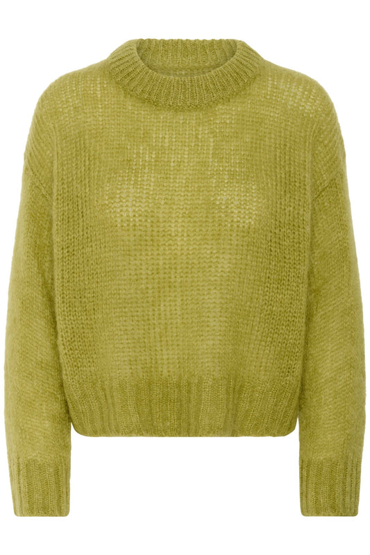 picture of Part Two Sille Pullover - Green Olive - Number Two - womens - fashion - clothing - Part Two 1