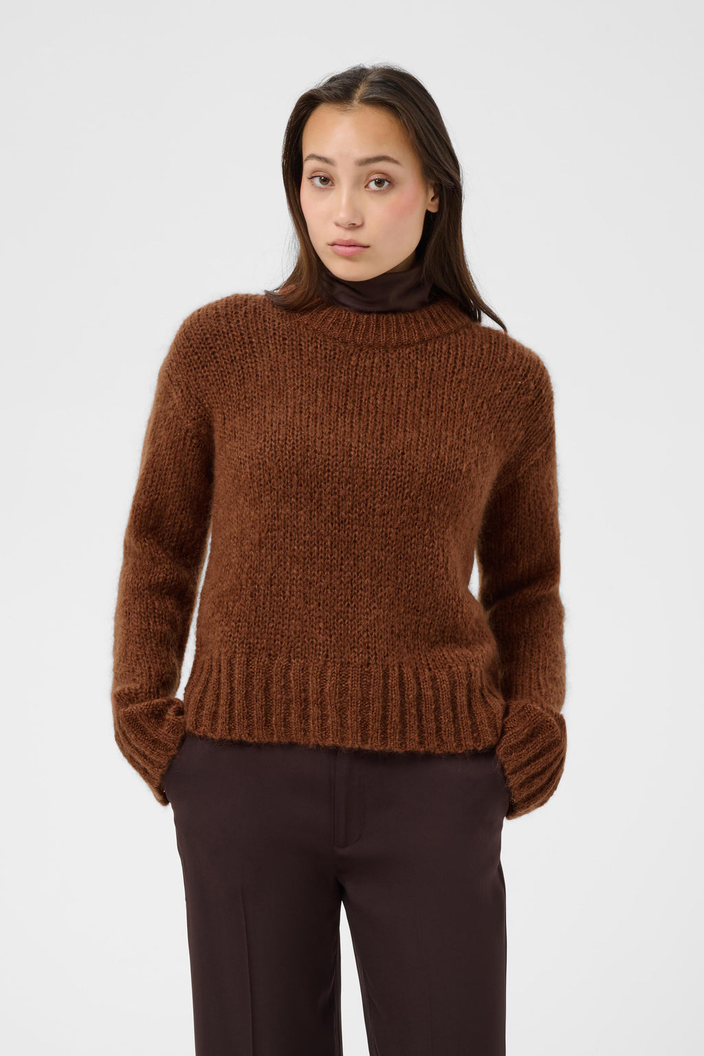 Part Two Sille Pullover - Brown Out
