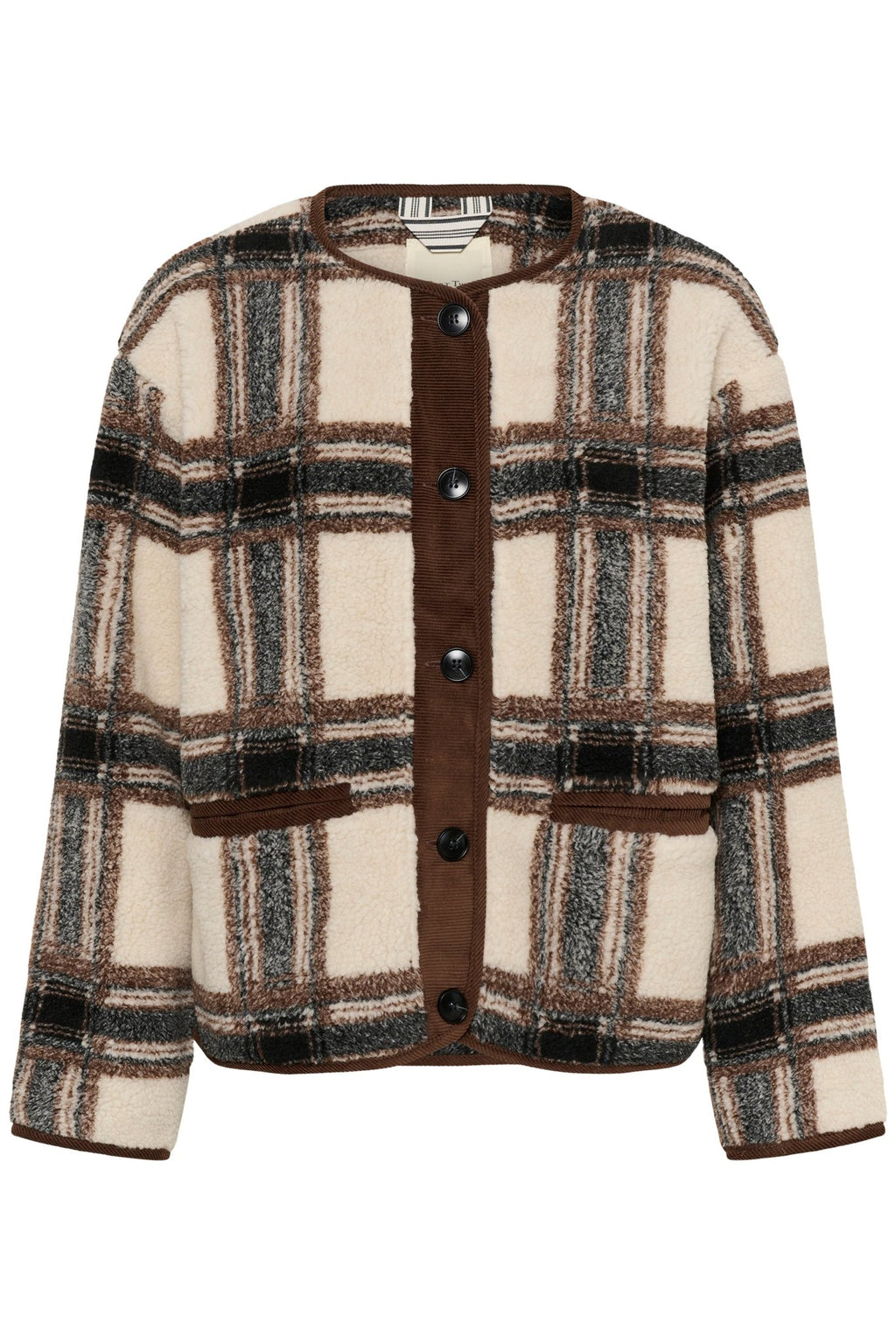 picture of Part Two Ysabell Jacket - Brown Check - Number Two - womens - fashion - clothing - Part Two 5