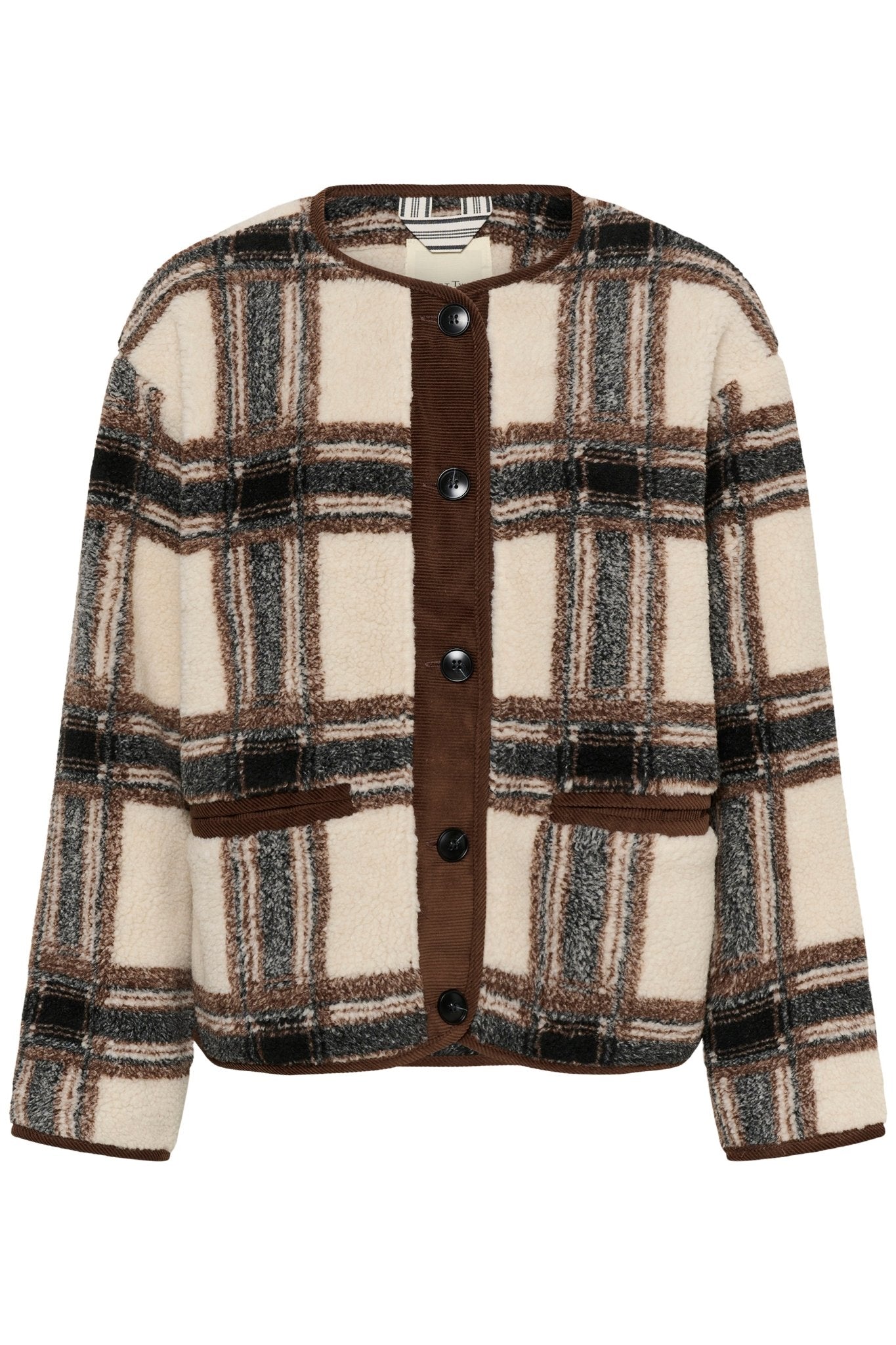 picture of Part Two Ysabell Jacket - Brown Check - Number Two - womens - fashion - clothing - Part Two 5