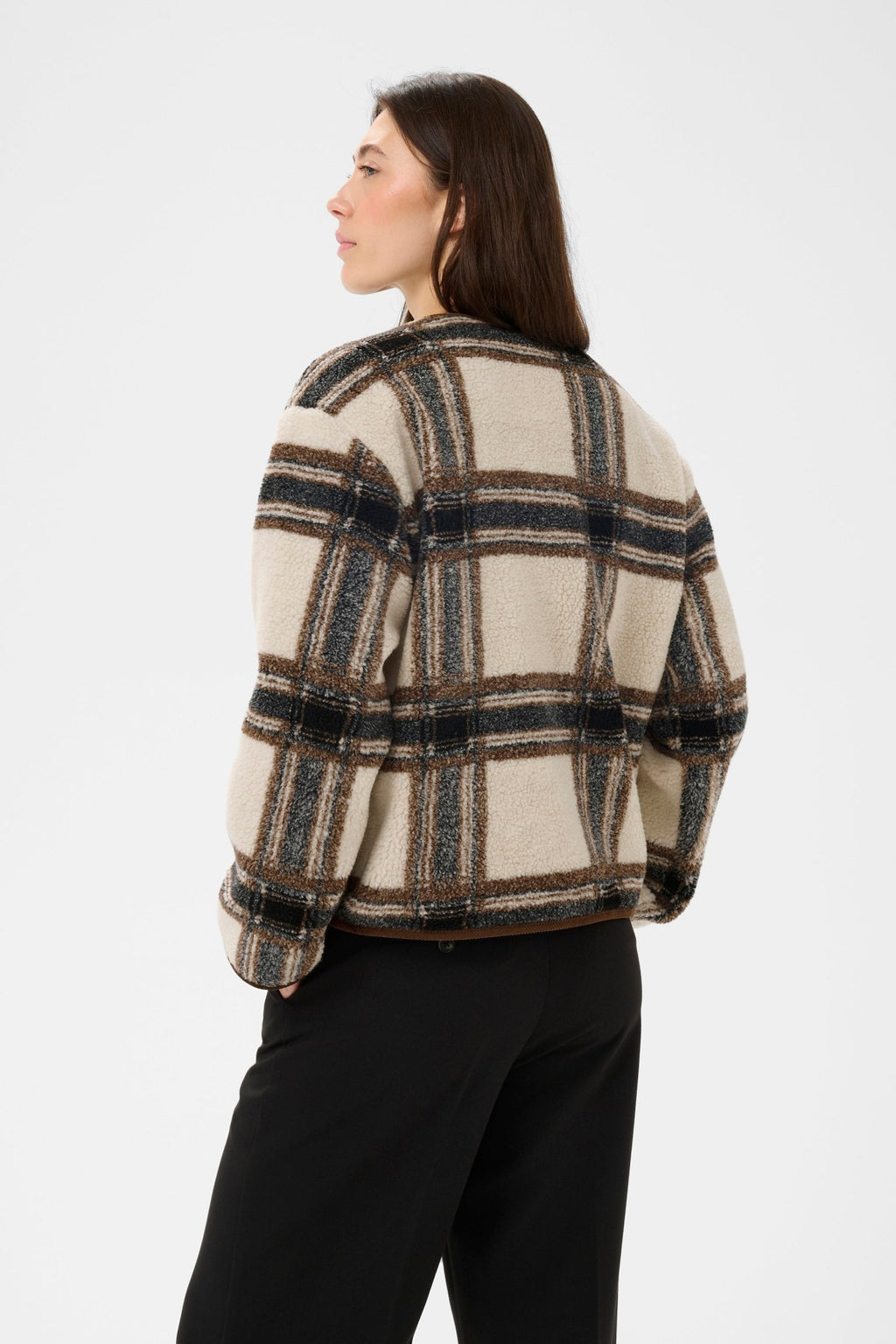 picture of Part Two Ysabell Jacket - Brown Check - Number Two - womens - fashion - clothing - Part Two 4