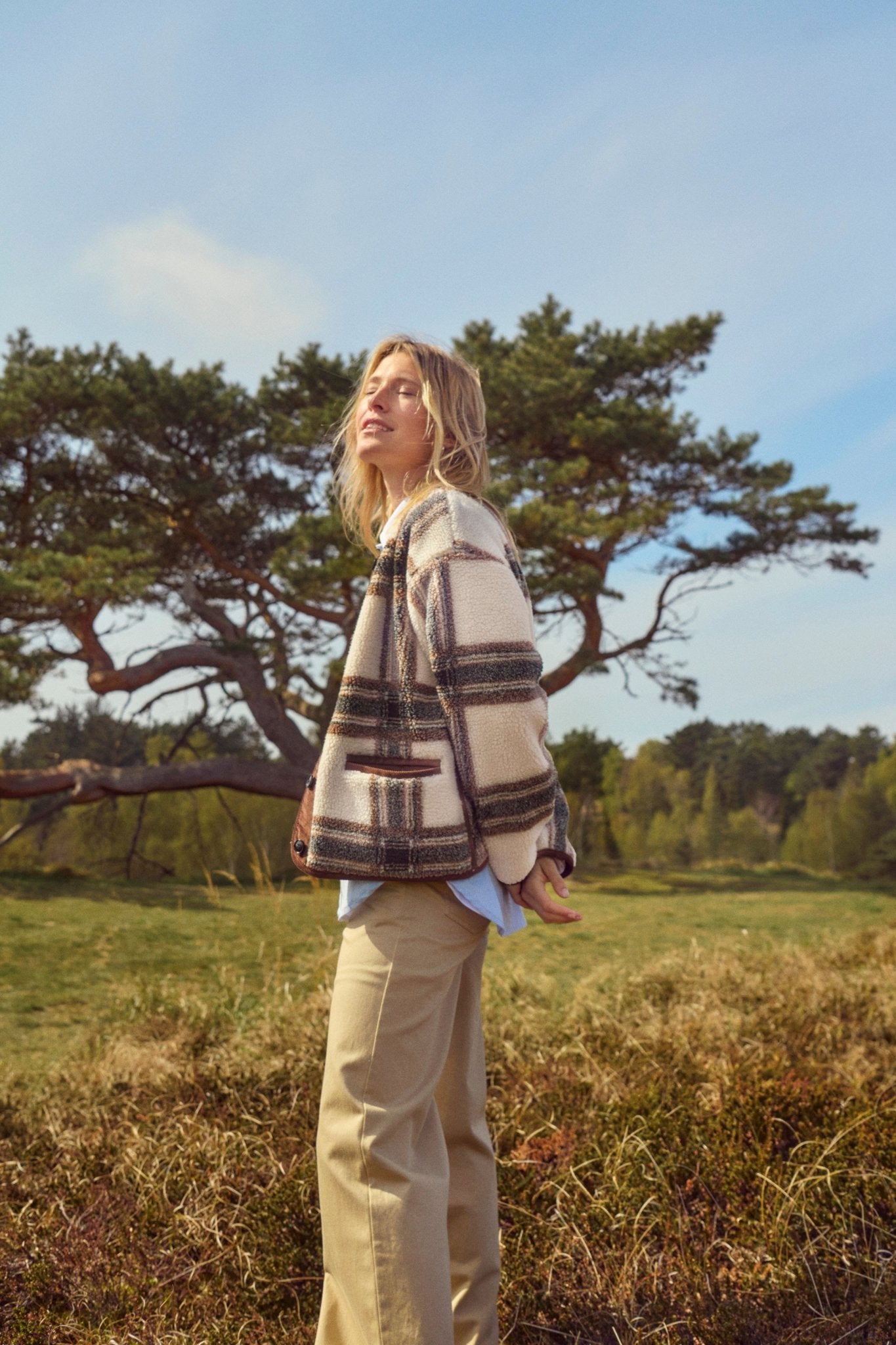 picture of Part Two Ysabell Jacket - Brown Check - Number Two - womens - fashion - clothing - Part Two 7